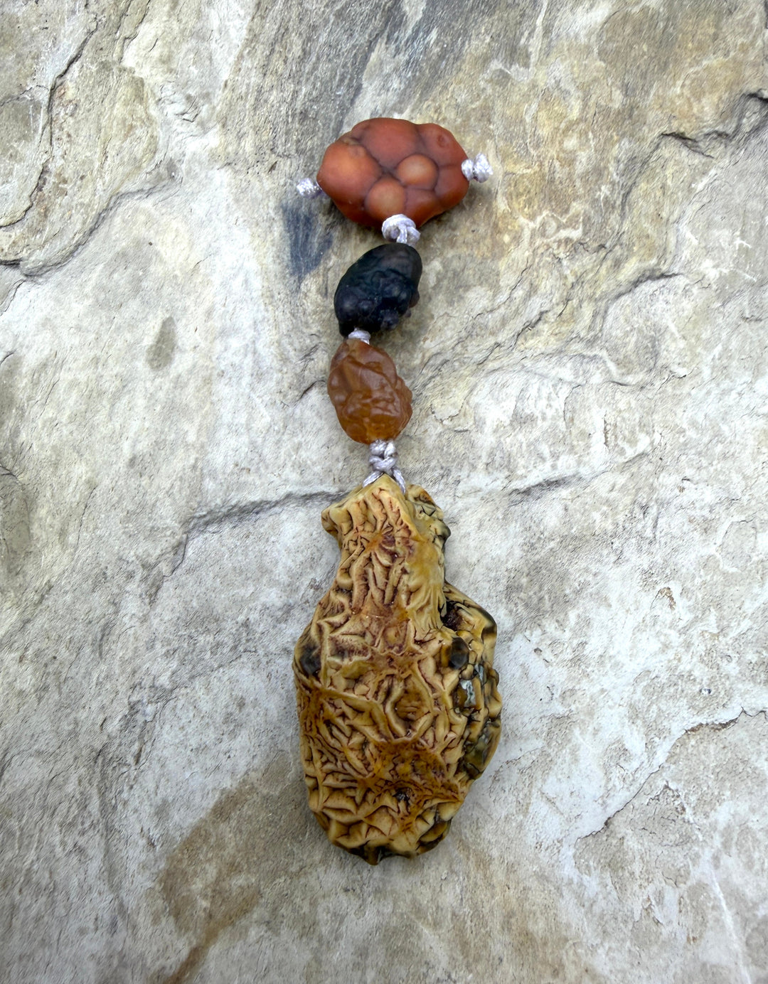 Gobi Desert Agate (South East Asia) 4 Bead Focal Set