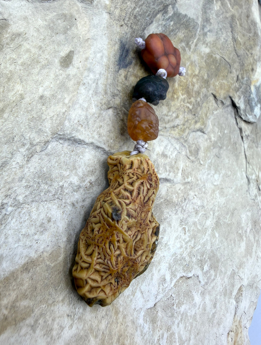 Gobi Desert Agate (South East Asia) 4 Bead Focal Set