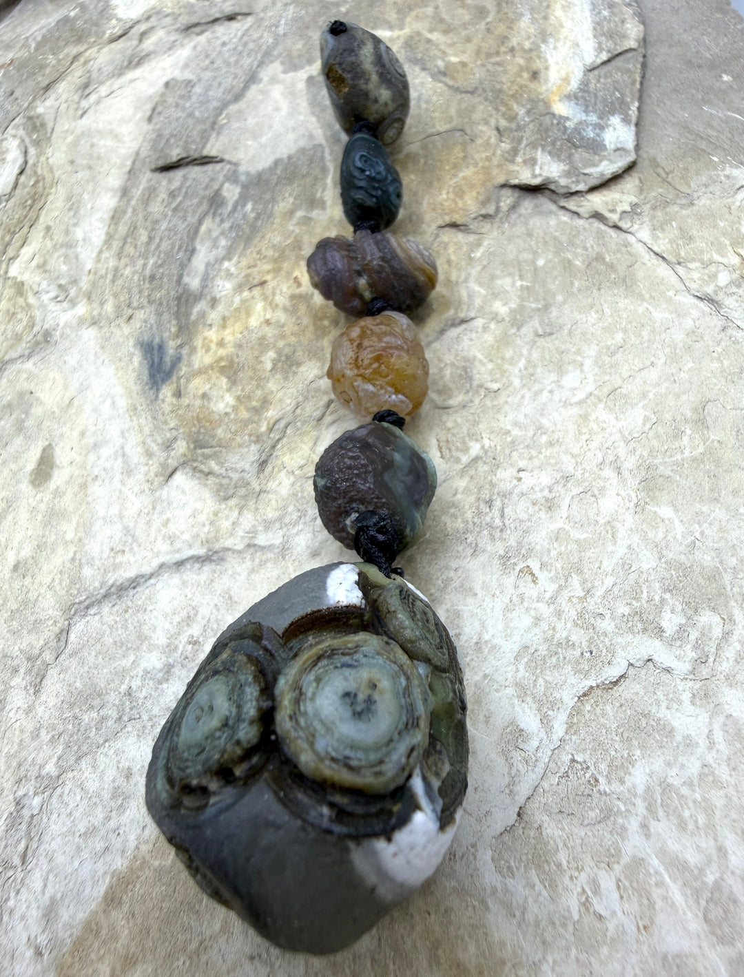 Gobi Desert Agate (South East Asia) 5 Bead Focal Set
