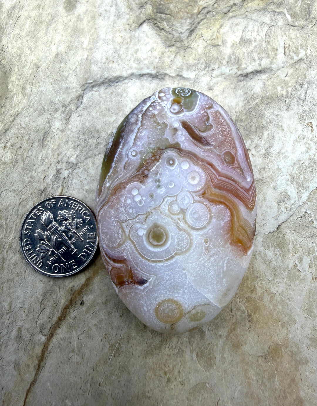 Gobi Desert Agate (South East Asia) BIG Focal Bead Pendant