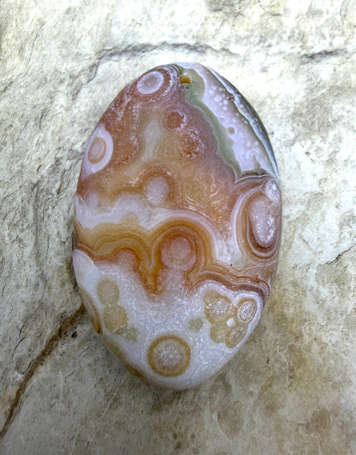 Gobi Desert Agate (South East Asia) BIG Focal Bead Pendant