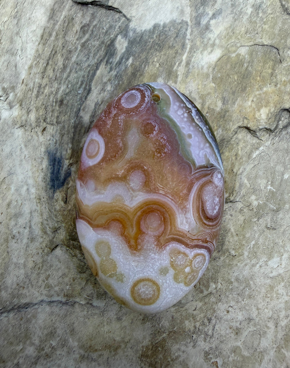 Gobi Desert Agate (South East Asia) BIG Focal Bead Pendant