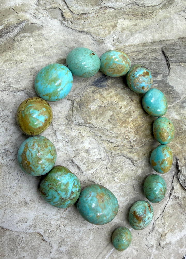 Green/Brown Kingman Turquoise (Arizona) BIG Graduated