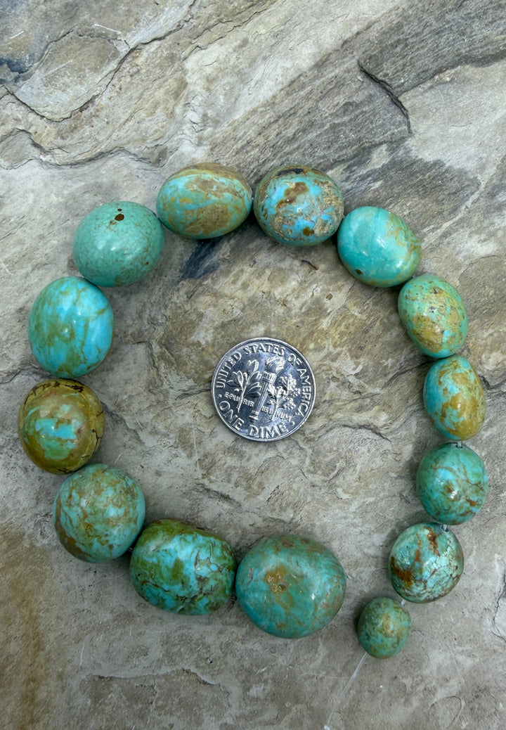 Green/Brown Kingman Turquoise (Arizona) BIG Graduated