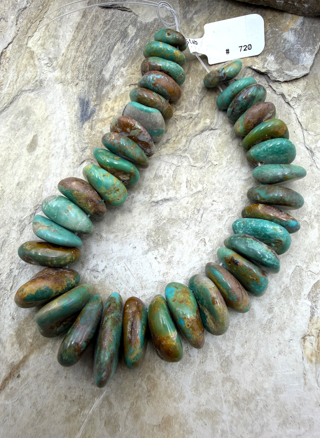 Green Kingman Turquoise (Arizona) Graduated LONG Nugget