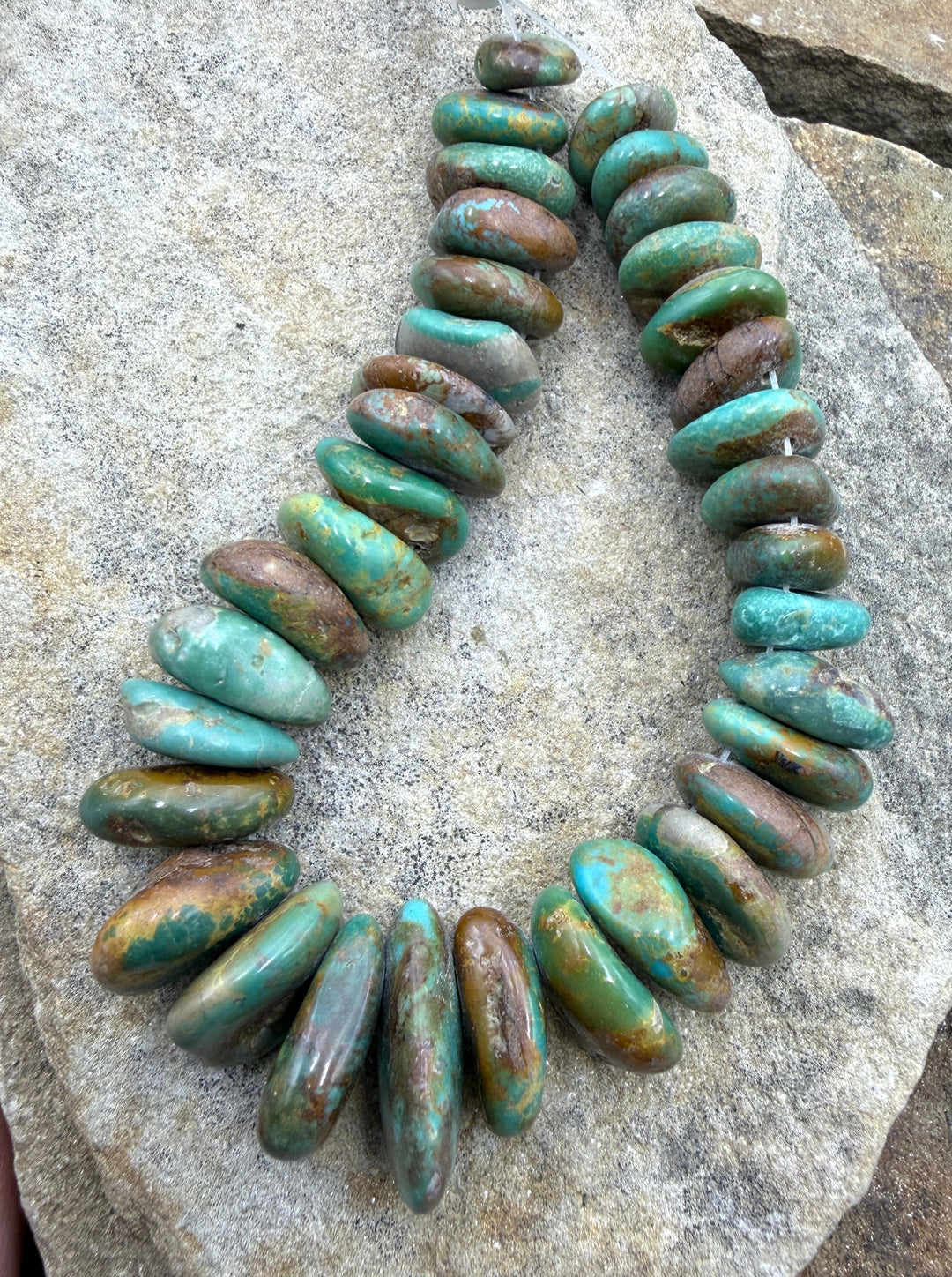 Green Kingman Turquoise (Arizona) Graduated LONG Nugget