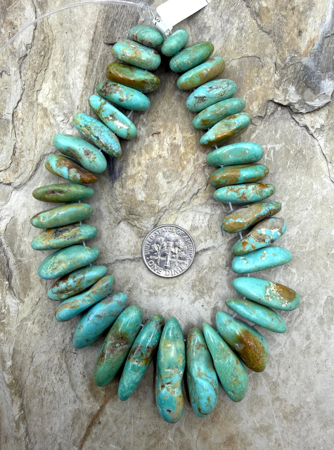 Green Kingman Turquoise (Arizona) Graduated LONG Nugget