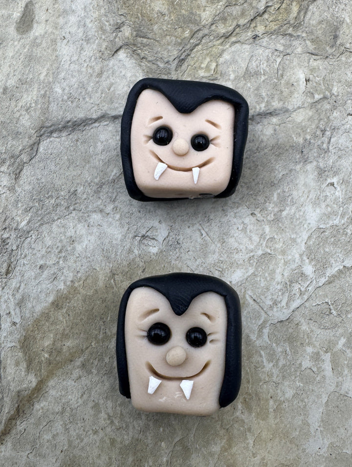Handmade Polymer Clay Vampire Beads Sold Per One Bead