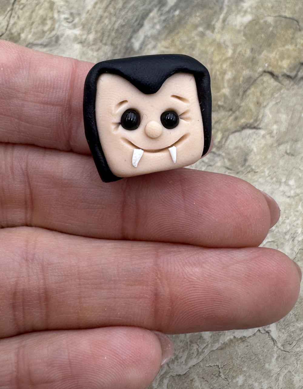 Handmade Polymer Clay Vampire Beads Sold Per One Bead