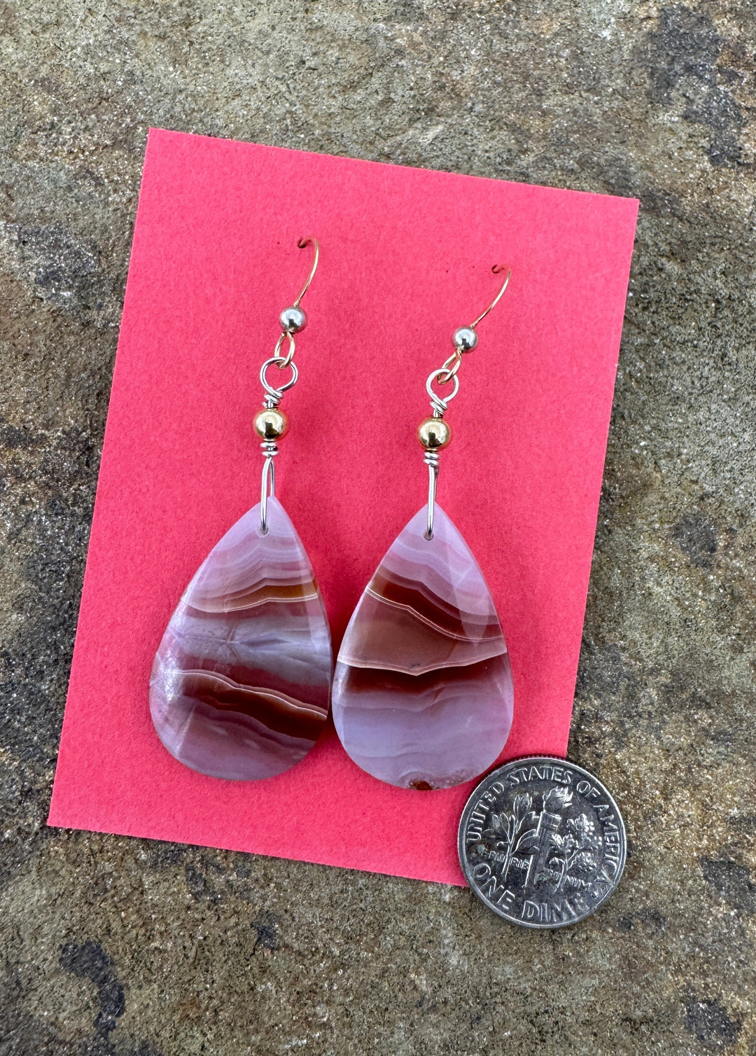 Heidi White Designs Laguna Lace Agate Sterling and 14KtGF