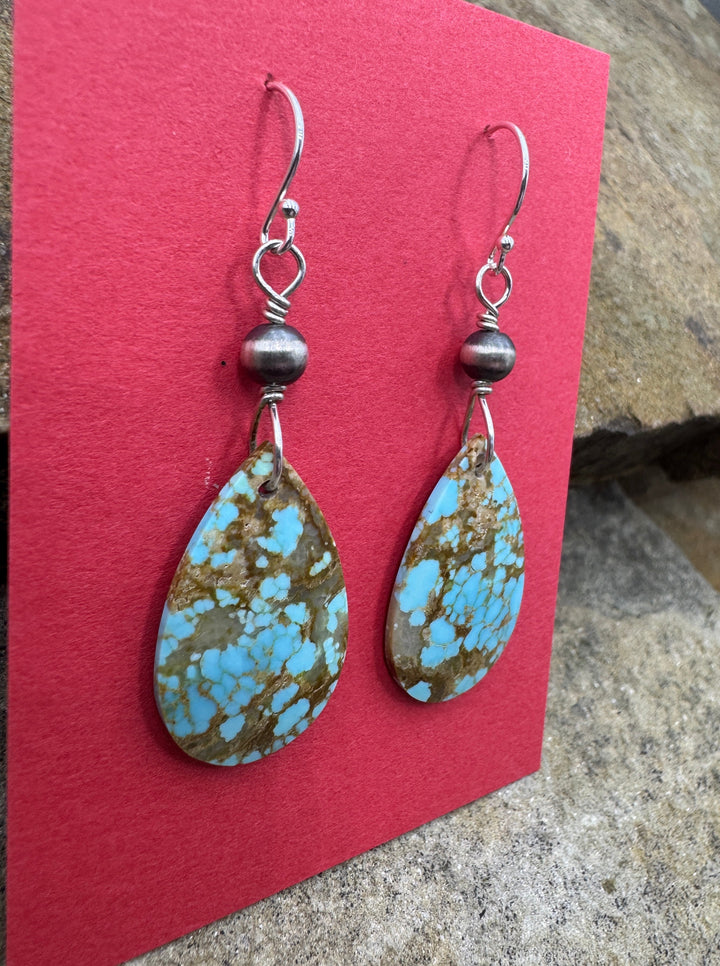 Heidi White Designs Number 8 Turquoise and Sterling Silver