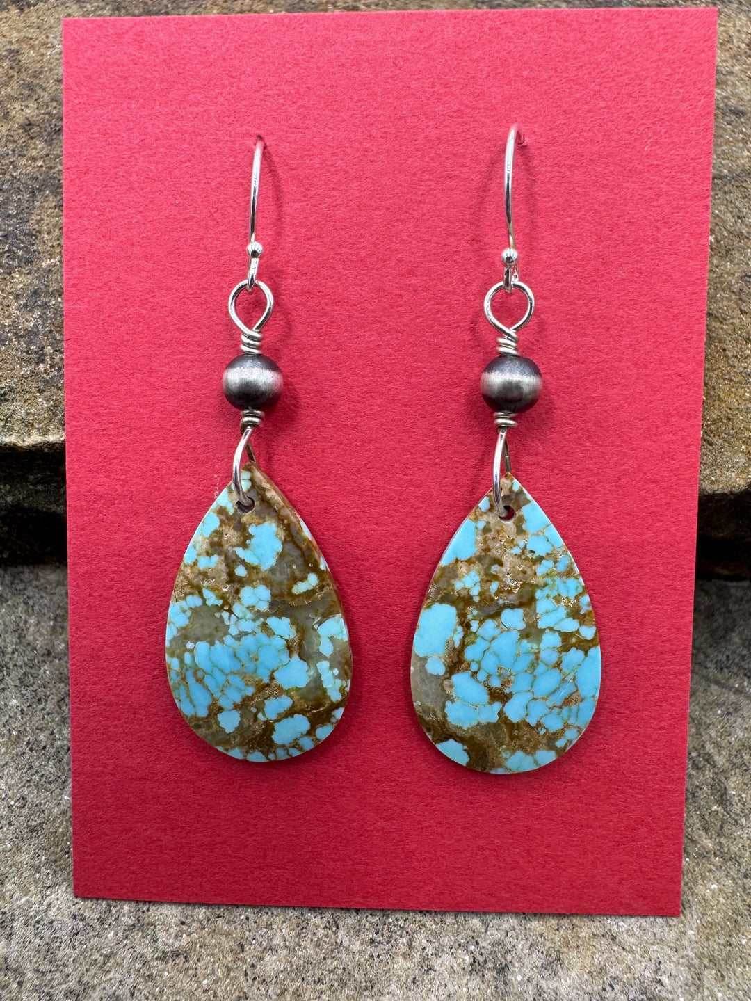 Heidi White Designs Number 8 Turquoise and Sterling Silver