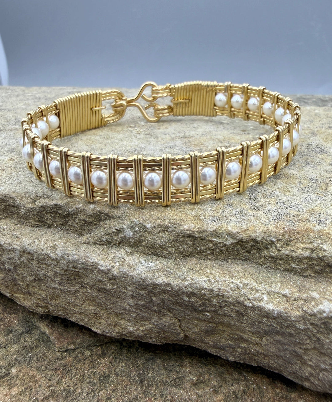 Heidi White Designs Wire Wrapped 14KGF and Pearl