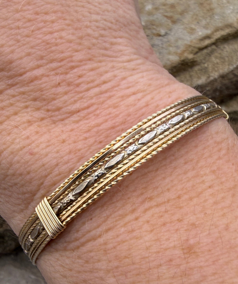 Heidi White Designs Wire Wrapped Sterling Silver and Gold