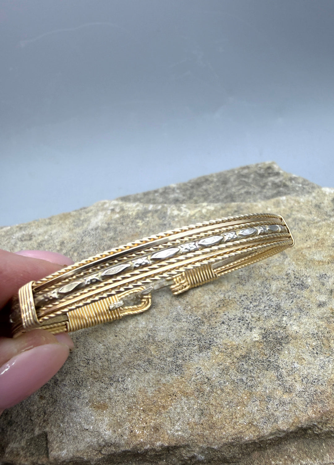 Heidi White Designs Wire Wrapped Sterling Silver and Gold