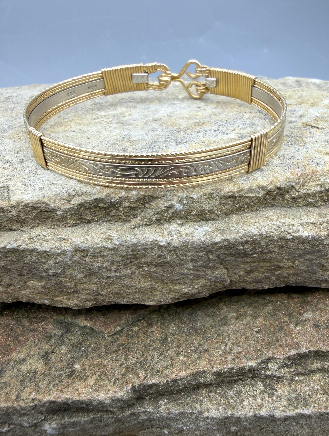 Heidi White Designs Wire Wrapped Sterling Silver and Gold