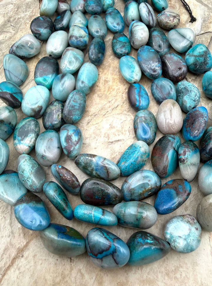 High Grade Amazonite BIG Nugget Beads 11x16-11x18 16 INch