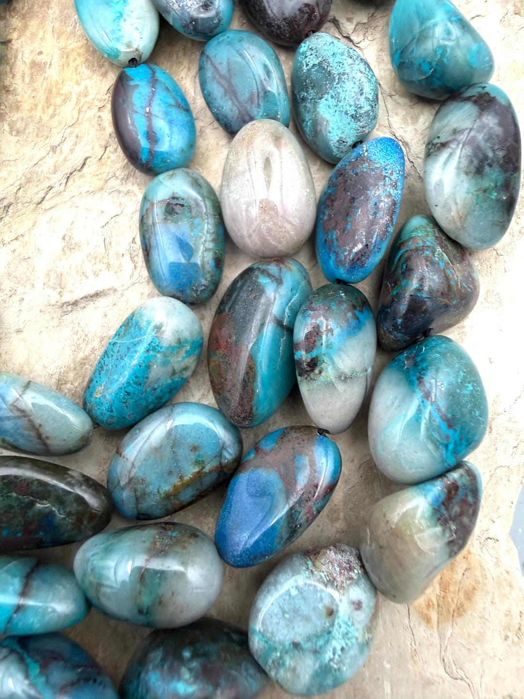 High Grade Amazonite BIG Nugget Beads 11x16-11x18 16 INch