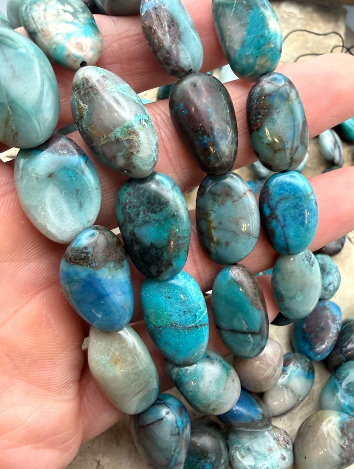 High Grade Amazonite BIG Nugget Beads 11x16-11x18 16 INch