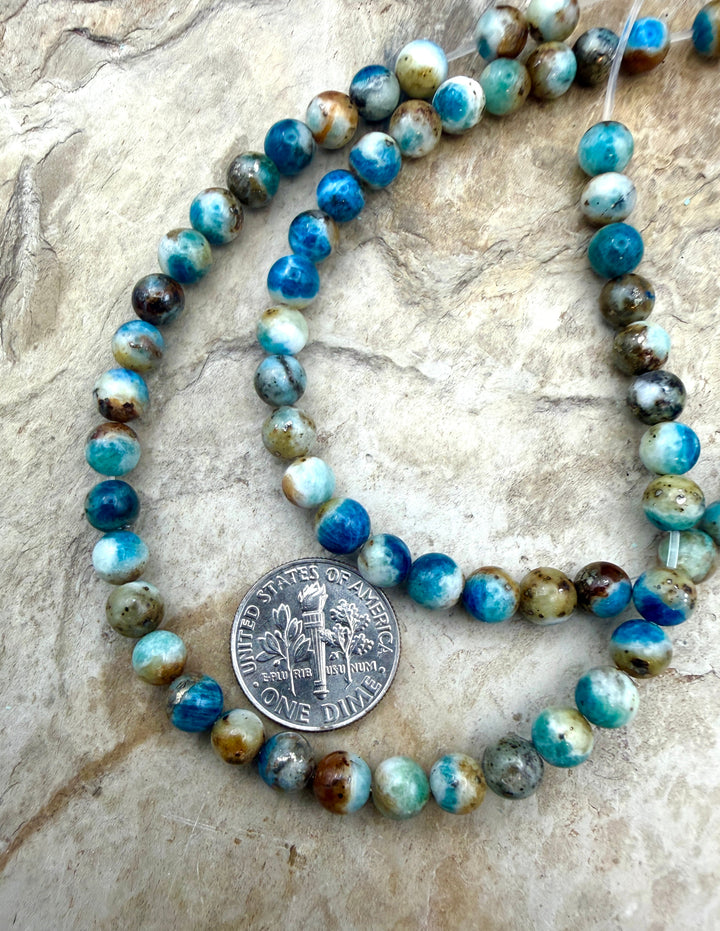 High Grade Hackmanite (Afghanistan) 5mm Round Beads 8 Inch