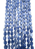 High Quality Blue Kyanite 6x8mm Oval Beads 16 inch Strands -