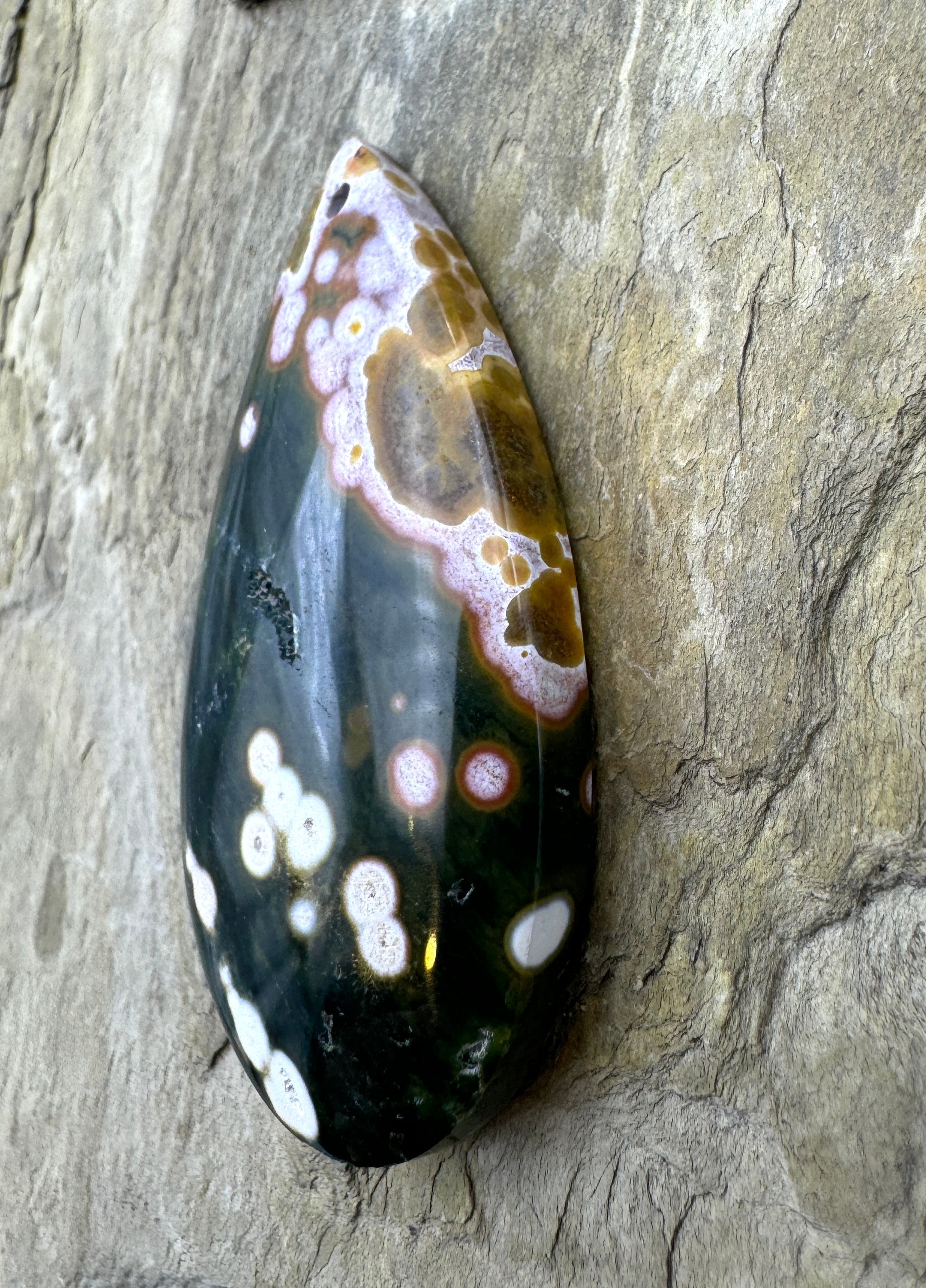 アクセサリー mrksheehan High Quality Ocean Jasper 25x50 Focal Pendant – StonesNSilver.com