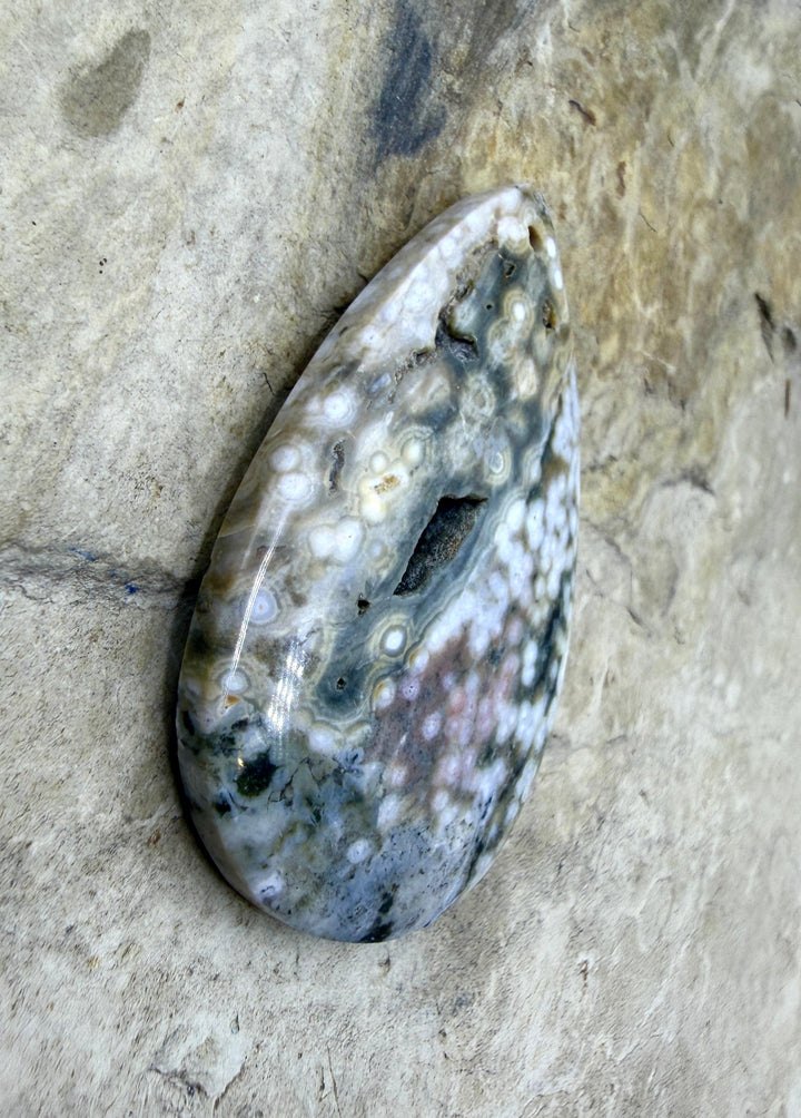 High Quality Ocean Jasper Focal Pendant Bead 27x42mm
