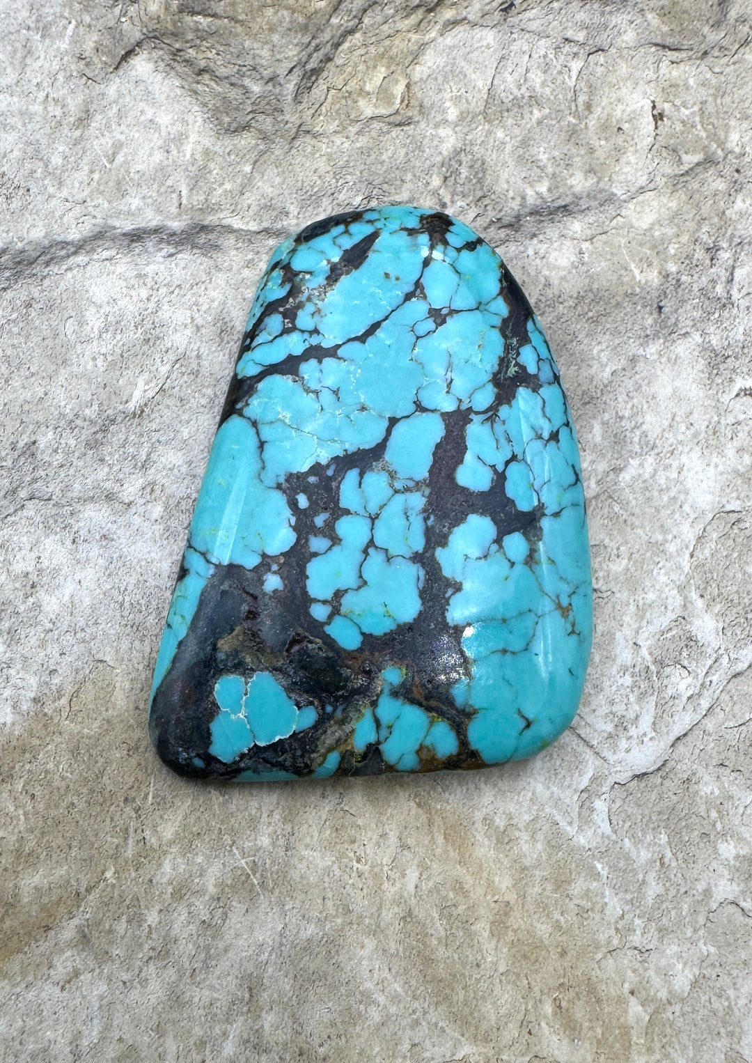 Hubei Turquoise (China) 22x35mm Cabochon Turquoise | Hubei