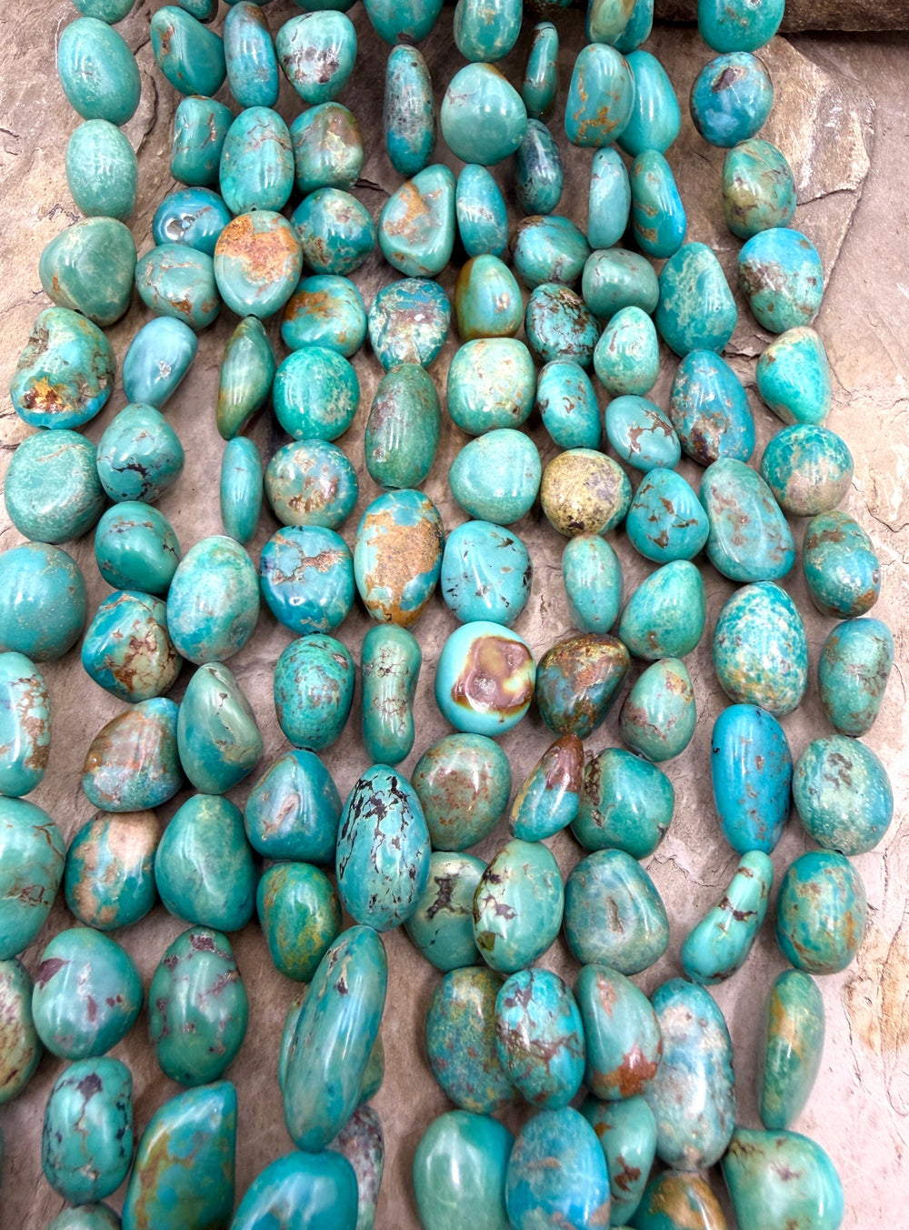 Hubei Turquoise (China) BIG Rounded Nugget Beads 12-16mm 16