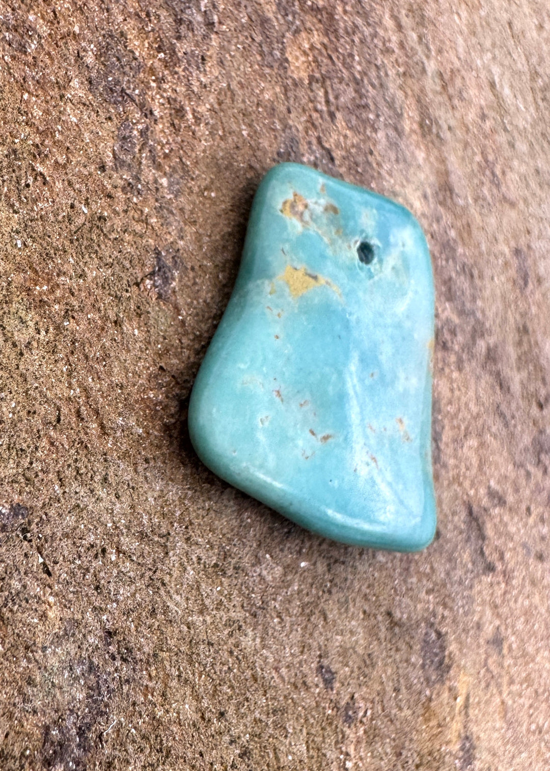 Hubei Turquoise (China) Focal Bead Pendant Large Hole