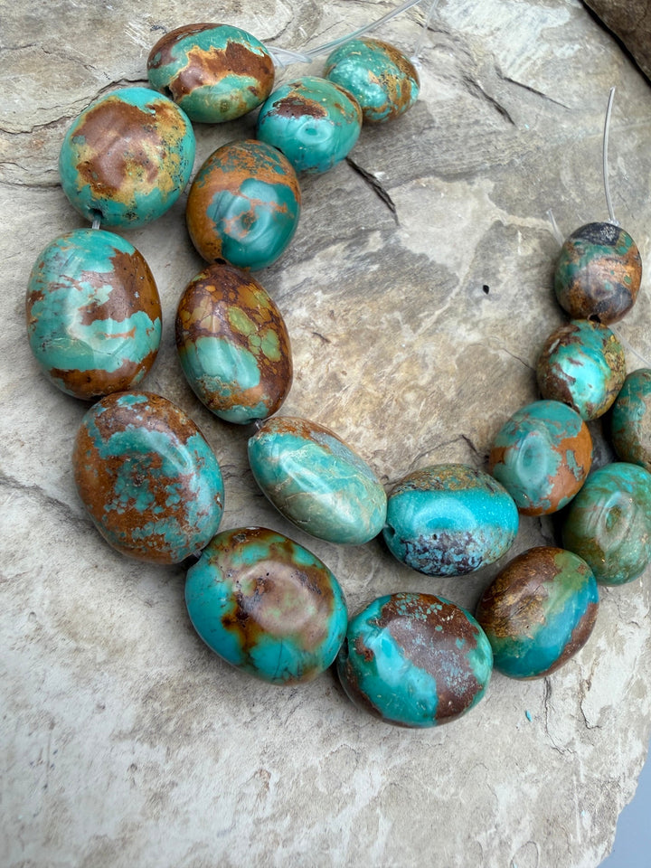 Incredible Royston Turquoise (Nevada) BIG 16x22mm Oval