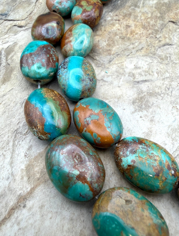Incredible Royston Turquoise (Nevada) BIG 16x22mm Oval