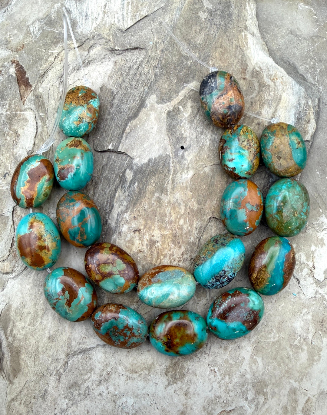 Incredible Royston Turquoise (Nevada) BIG 16x22mm Oval