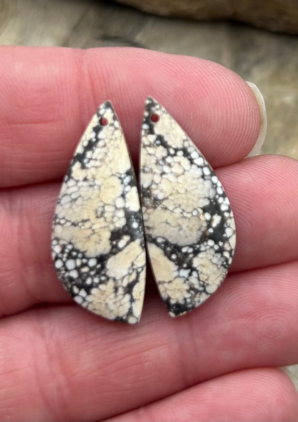 Ivory Creek Variscite (Kazakhstan) Matching Earring Slab