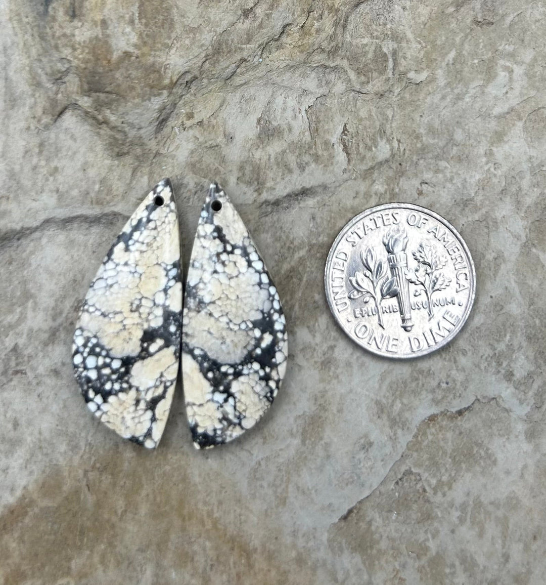 Ivory Creek Variscite (Kazakhstan) Matching Earring Slab