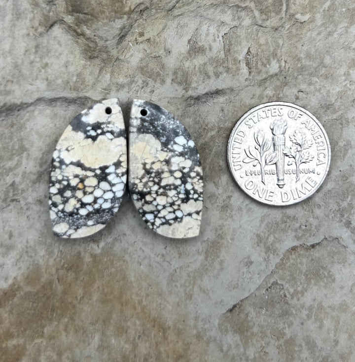Ivory Creek Variscite (Kazakhstan) Matching Earring Slab