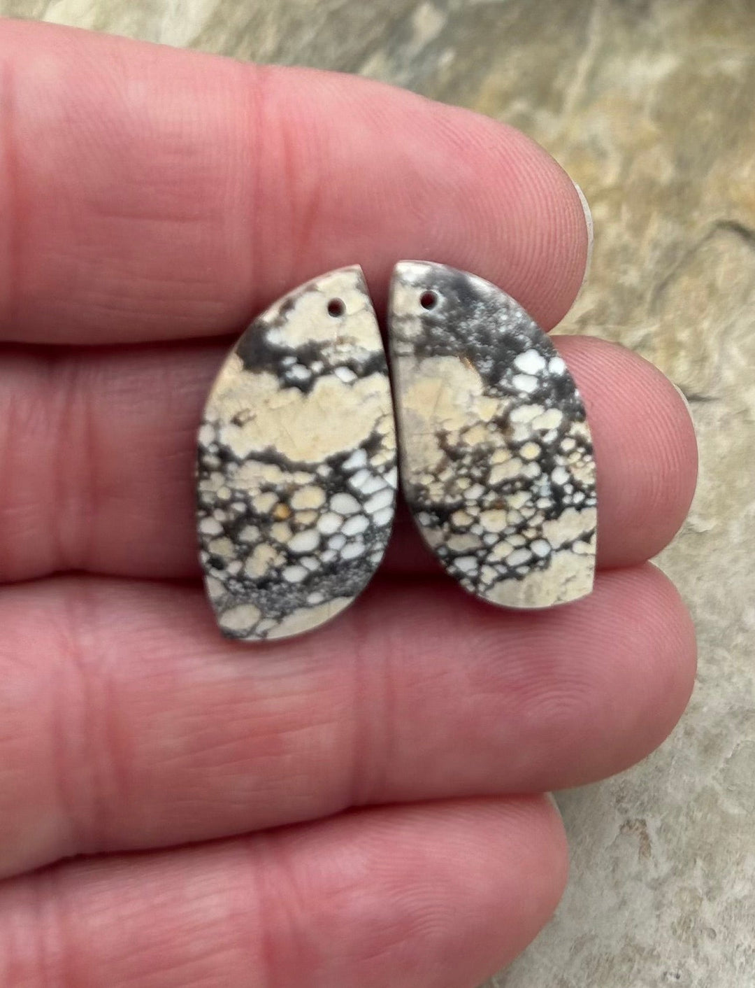 Ivory Creek Variscite (Kazakhstan) Matching Earring Slab