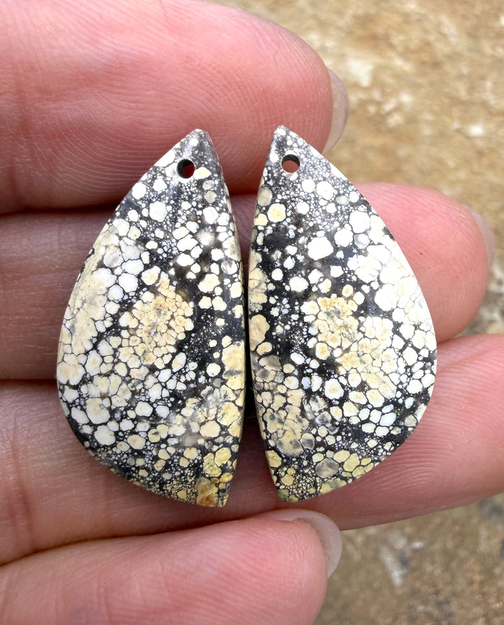 Ivory Creek Variscite (Kazakhstan) Matching Earring Slab