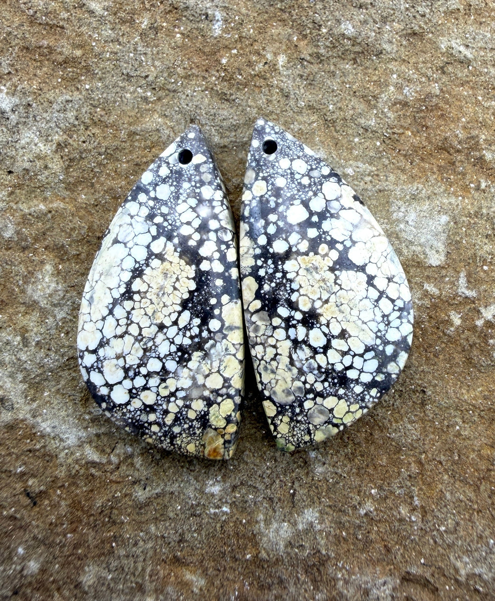 Ivory Creek Variscite (Kazakhstan) Matching Earring Slab