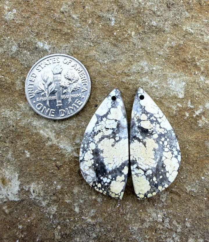 Ivory Creek Variscite (Kazakhstan) Matching Earring Slab