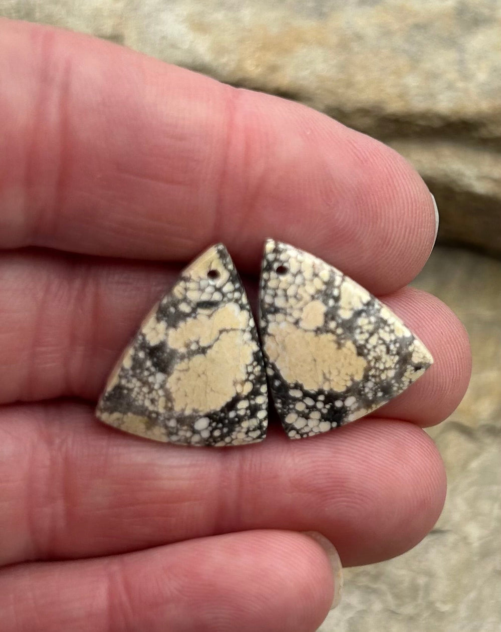 Ivory Creek Variscite (Kazakhstan) Matching Earring Slab