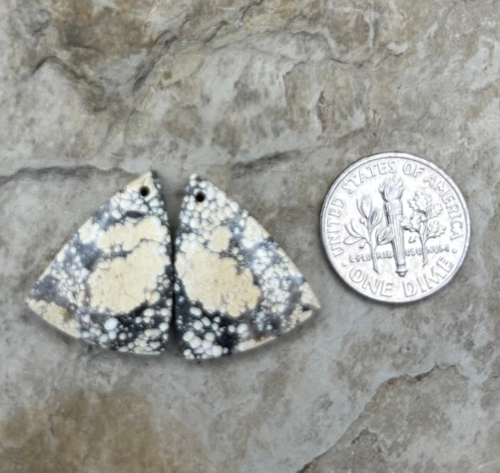 Ivory Creek Variscite (Kazakhstan) Matching Earring Slab