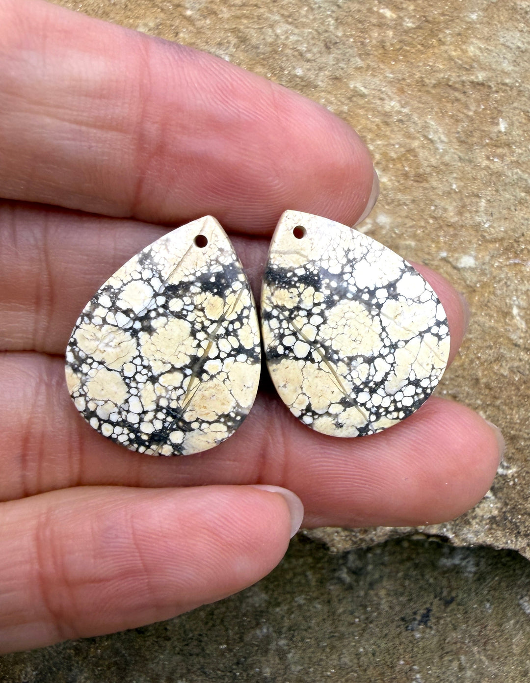 Ivory Creek Variscite (Kazakhstan) Matching Earring Slab