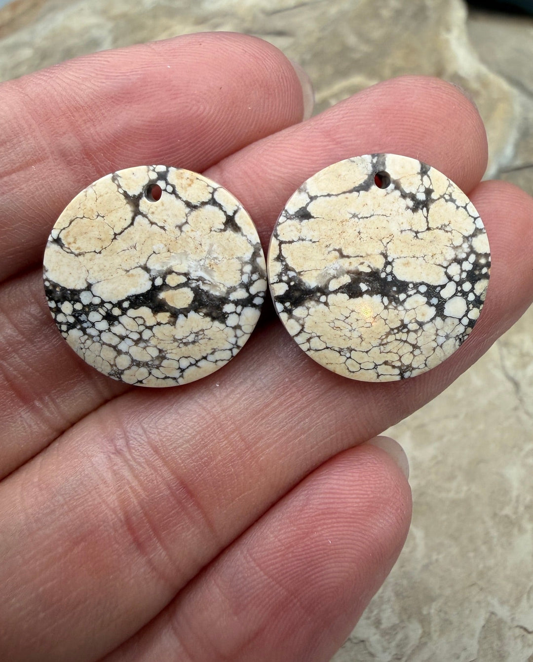 Ivory Creek Variscite (Kazakhstan) Matching Earring Slab