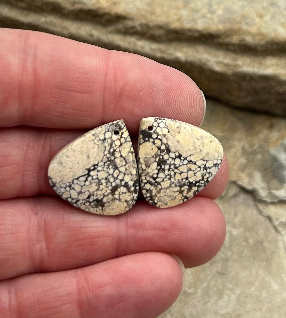 Ivory Creek Variscite (Kazakhstan) Matching Earring Slab