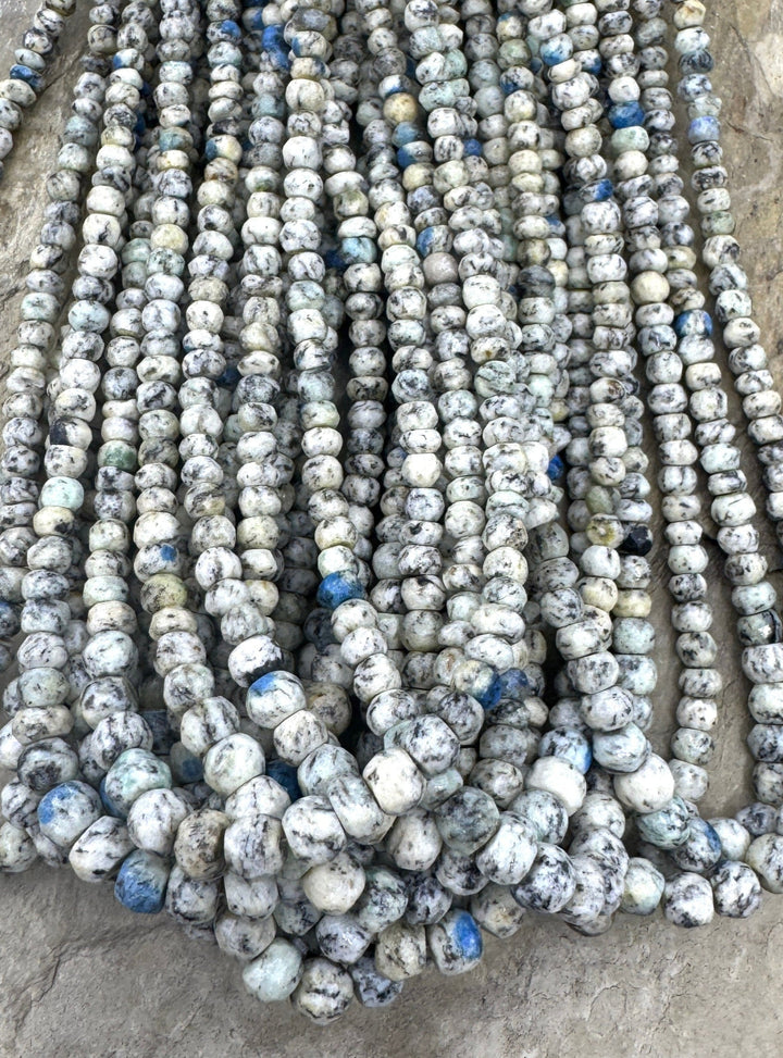 K2 Jasper (Pakistan) Graduated 3-6mm Faceted Rondelle Bead