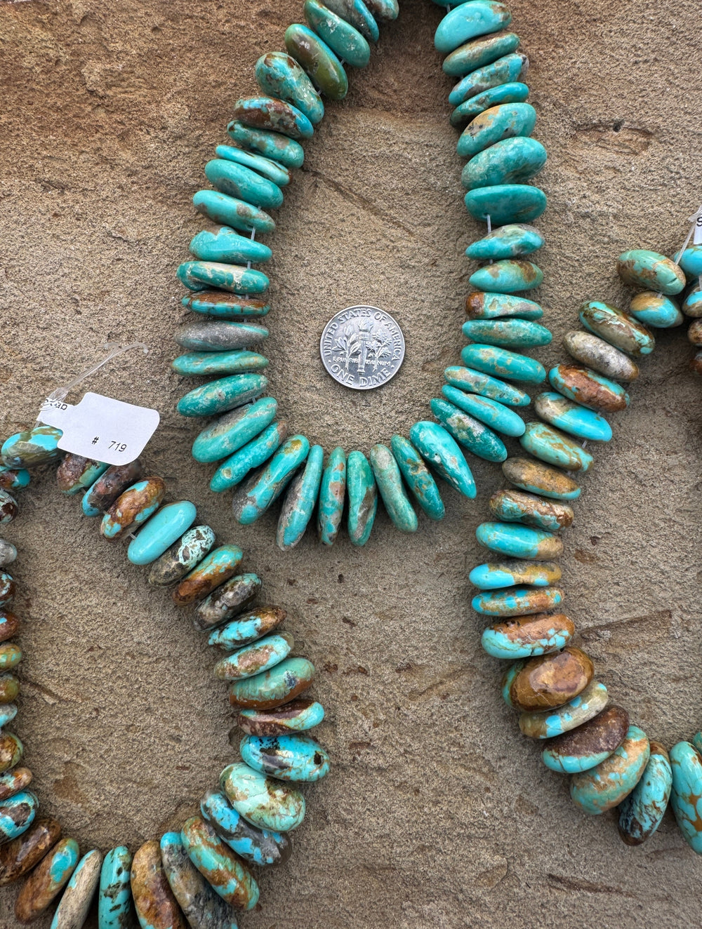 Kingman Turquoise (Arizona) 8x15-12x28mm Graduated Long