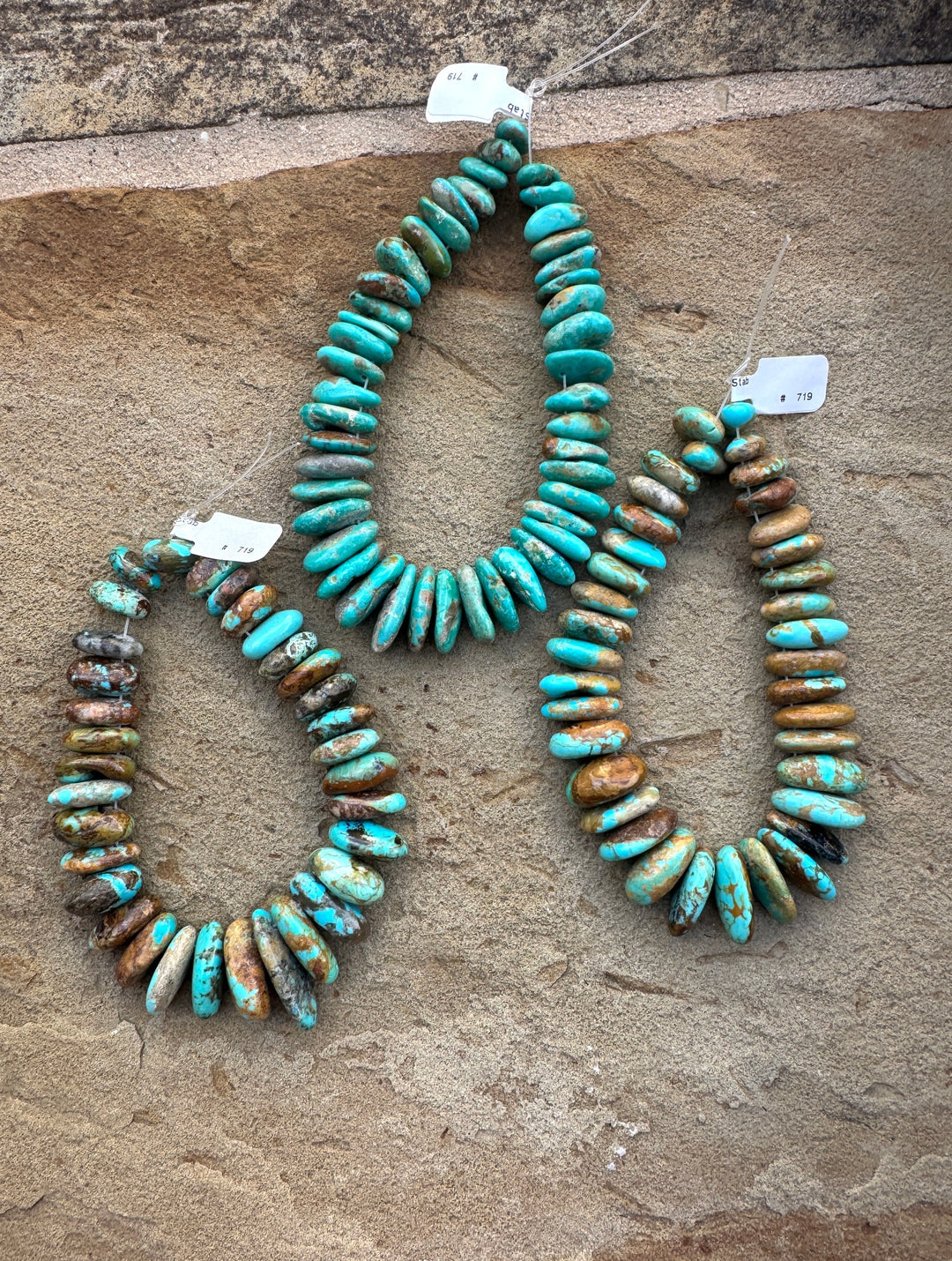 Kingman Turquoise (Arizona) 8x15-12x28mm Graduated Long