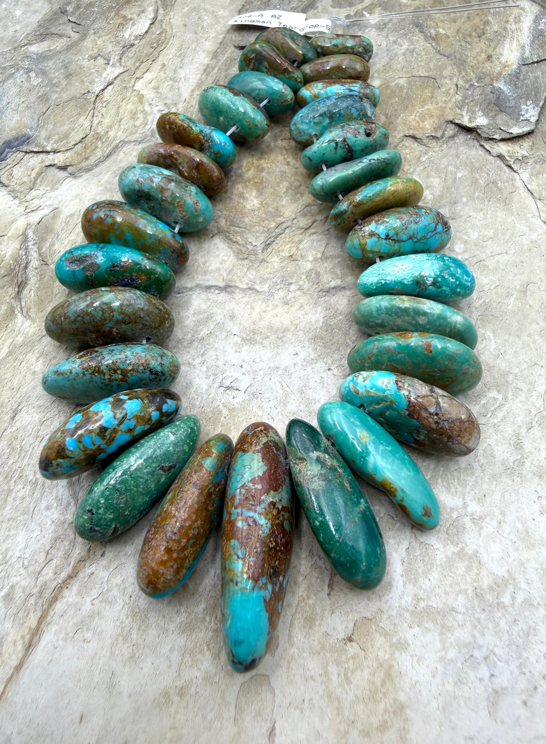 Kingman Turquoise (Arizona) BIG Graduated Focal Strand