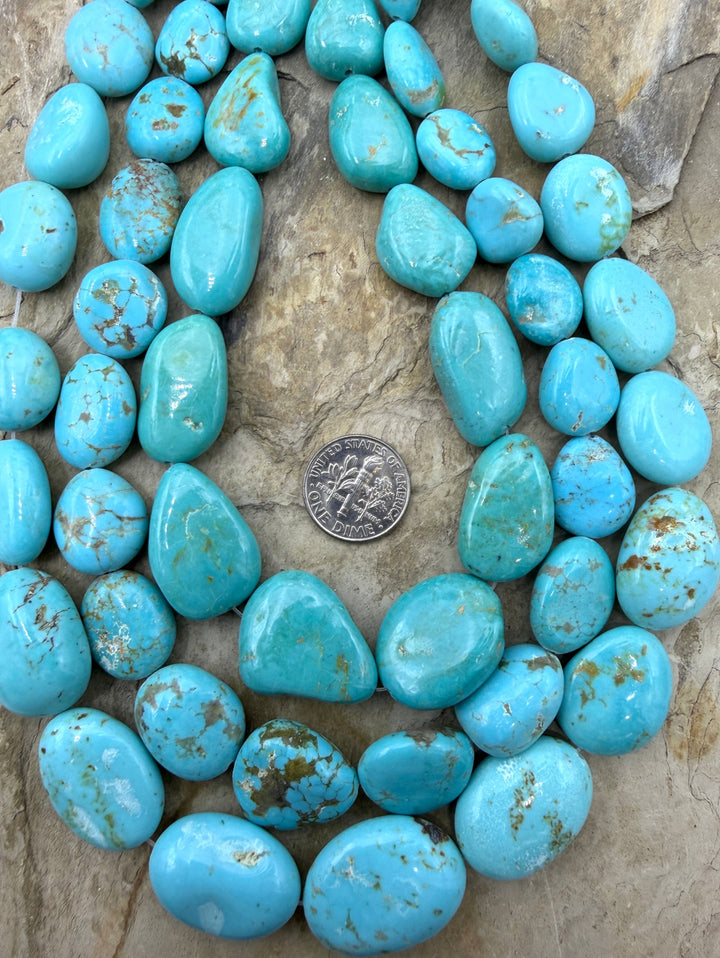 Kingman Turquoise (Arizona) BIG Graduated Smooth Nugget